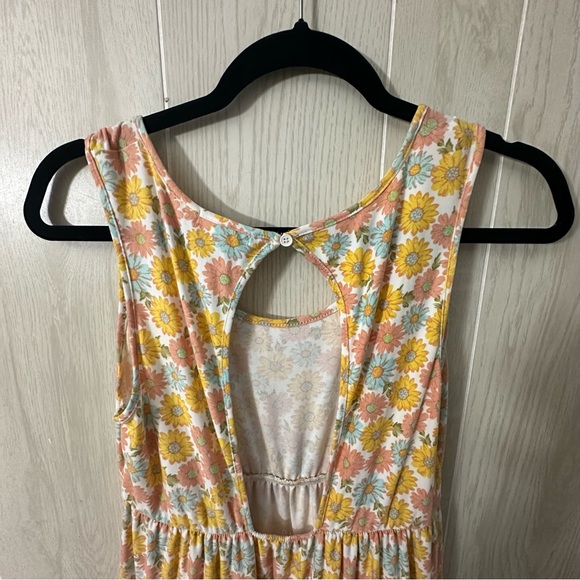 Ultra Flirt | Yellow & Pink Floral Dress | Women’s Medium - Picture 6 of 8